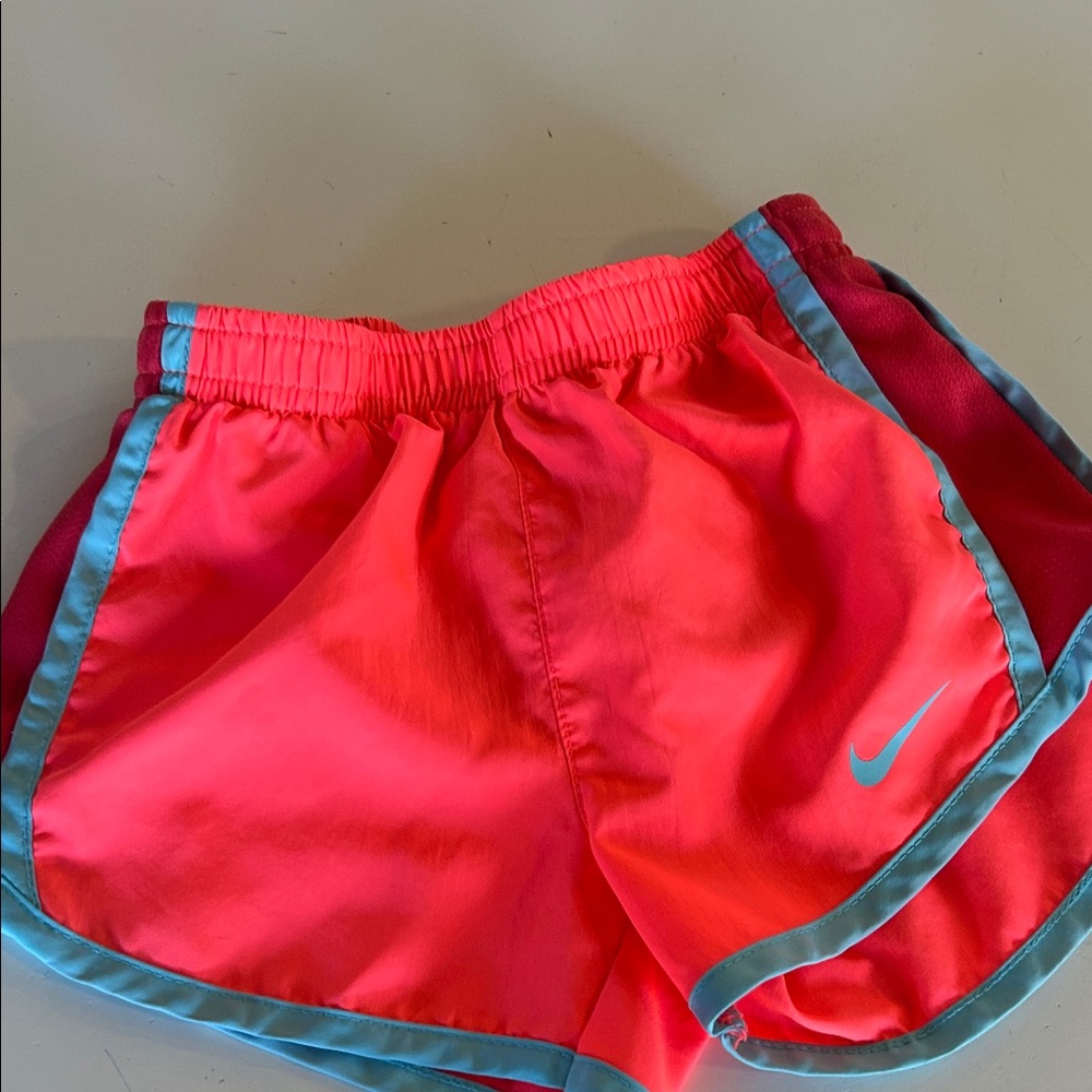 Nike Bright Pink Shorts with Blue Trim